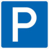 Panneau VKZ.314. 600x600mm Stationnement Label de qualité RAL film RA2
