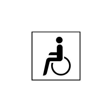 Panneau ZZ.1044-10. 330x600mm fauteuil roulant Label de qualité RAL film RA2