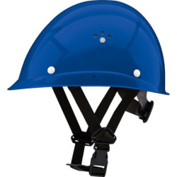 Casque pour grimpeur de mât. bleu signal