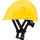Casque d'escaladeur. jaune soufre