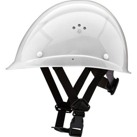 Casque d'escaladeur. blanc de sécurité