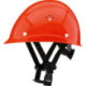 Casque d'escaladeur. rouge carmin