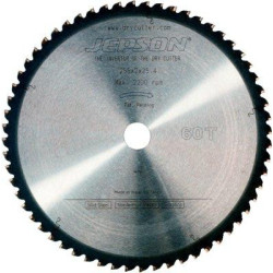 Lame de scie HM Drytech D-255x25.4x2.0mm 60Z pour acier à paroi mince Jepson