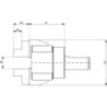 Pince à barres cylindrique 40mm TSCHORN