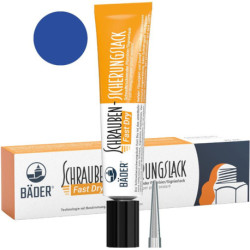Vernis de sécurité pour vis Fast Dry 20 ml Tube bleu (Par 12)
