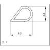Joint goutte 232. elbstk.silicone br. DIY Progr..Br9.5xH6.5.L6m (Par 5)