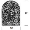 Joint en caoutchouc mousse 7021. EPDM gris.DIY Prog.L 5mtr (Par 5)