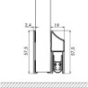 Elegance Cassette. autocollant argent DIY Progr..L 1000mm