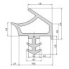 Joint pour huisserie en bois K2953 TPE blanc.DIY Progr.L 5mtr (Par 5)