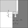 Profilé de butée de porte 3967. EV beige DIY Progr..L 5mtr (Par 5)