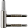 Cadre 2 pcs. bois. avec nb. nickelé mat Roulettes ø 15. poids de porte 60kg (Par 20)