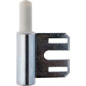 Partie cadre 2 pcs. acier avec nb. zingué Roulettes ø 15. poids porte 60kg (Par 20)