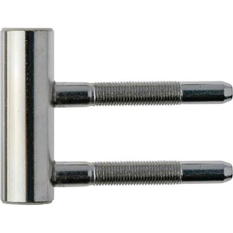 Partie cadre 3pcs. bois avec nickelé roulettes ø 15. poids de porte 60kg (Par 100)