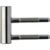 Partie cadre 3pcs. bois avec nickelé roulettes ø 15. poids de porte 60kg (Par 100)