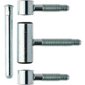 Paumelle 3 pièces bois avec nb. zingué Galets ø 20. poids de porte 80kg (Par 10)