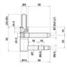 Elément de cadre Exacta 2pcs. 3D. m. Nb. zingué Roulettes ø 14. poids de porte 80kg (Par 10)