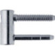 Vantail Exacta 2pcs. 3D. avec porte, acier inox. Roulettes en nb galvanisé ø 16. poids de porte 100kg (Par 10)