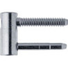 Vantail Exacta 2pcs. 3D. avec porte, acier inox. Roulettes en nb galvanisé ø 16. poids de porte 100kg (Par 10)