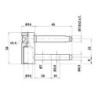 Vantail Exacta 2pcs. 3D. avec porte, acier inox. Roulettes en nb galvanisé ø 16. poids de porte 100kg (Par 10)