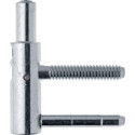 Elément de cadre Exacta 2pcs. 3D. avec vantaux. Roulettes en acier galvanisé ø 20. poids de la porte.120kg (Par 10)