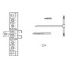 Gabarit de perçage Exacta 2tlg.PVC jaune.avec accessoires