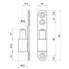 Cadre 2 pièces bois/PVC galvanisé Roulettes ø 15. poids de la porte 40kg (Par 20)