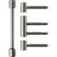 Paumelle design FK. 3pcs. nickel mat Roulettes ø 15. poids de porte 60kg. (Par 25)