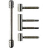 Paumelle design RK. 3pcs. nickelé mat Galets ø 15. poids de porte 60kg (Par 25)