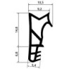 Joint de feuillure 1510 SCF silicone noir DIY Progr..L 5mtr (Par 5)