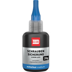Frein de vis de résistance moyenne. bleu. 20g INBUS®. (Par 12)