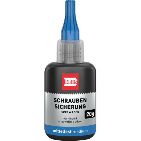 Frein de vis de résistance moyenne. bleu. 20g INBUS®. (Par 12)