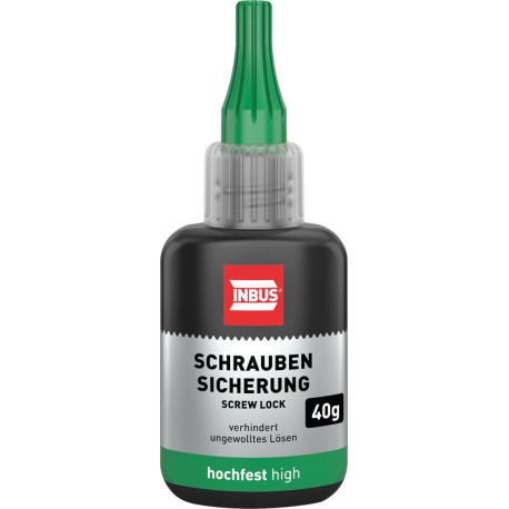 Frein de vis haute résistance. vert. 40g INBUS®. (Par 12)