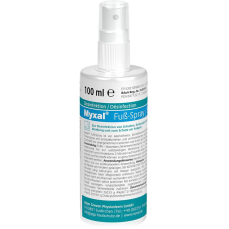 Spray pour les pieds Myxal 100 ml bouteille (Par 12)