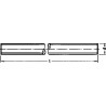 Tige filetée DIN 976 8.8 galZn M27x1000