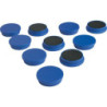 Aimant d'organisation rond bleu 30mm Eclipse