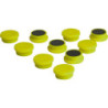 Aimant d'organisation rond jaune 20mm Eclipse