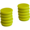 Aimant d'organisation rond jaune 30mm Eclipse