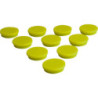 Aimant d'organisation rond jaune 30mm Eclipse