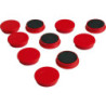 Aimant d'organisation rond rouge 30mm Eclipse