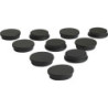 Aimant d'organisation rond noir 30mm Eclipse