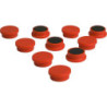 Aimant d'organisation rond orange 20mm Eclipse