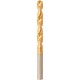 Foret hélicoïdal avec queue cylindrique, en acier à coupe rapide, type N, DIN 338, surface avec revêtement TiN, Ø h8 : 4,80 mm, Long. totale 86 mm