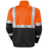 Sweat ZIP Warn. orange. Taille XL.