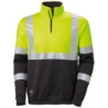Sweat ZIP Warn. jaune. Gr.L