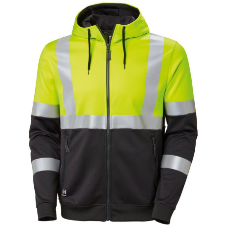 Veste Hoodie Warn. jaune. Gr.L