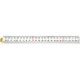 Mètre pliant plastique1mx13mm blanc 4maillons Hultafors