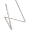 Mètre pliant plastique1mx13mm blanc 4maillons Hultafors