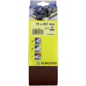 Bande abrasive SB 3 unités 105x 620mm K 80 Klingspor