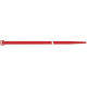 Colliers de serrage en nylon rouge 140x3.5mm a100 pcs SapiSelco