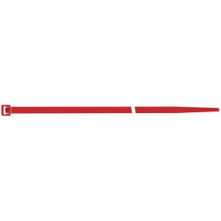 Colliers de serrage en nylon rouge 140x3.5mm a100 pcs SapiSelco